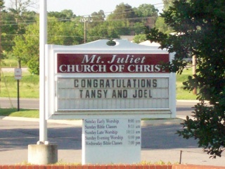 Church sign