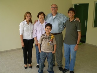 Hugheses with family