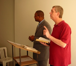 Randal translating for Ron